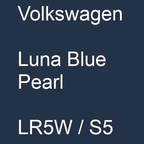 Volkswagen, Luna Blue Pearl, LR5W / S5.